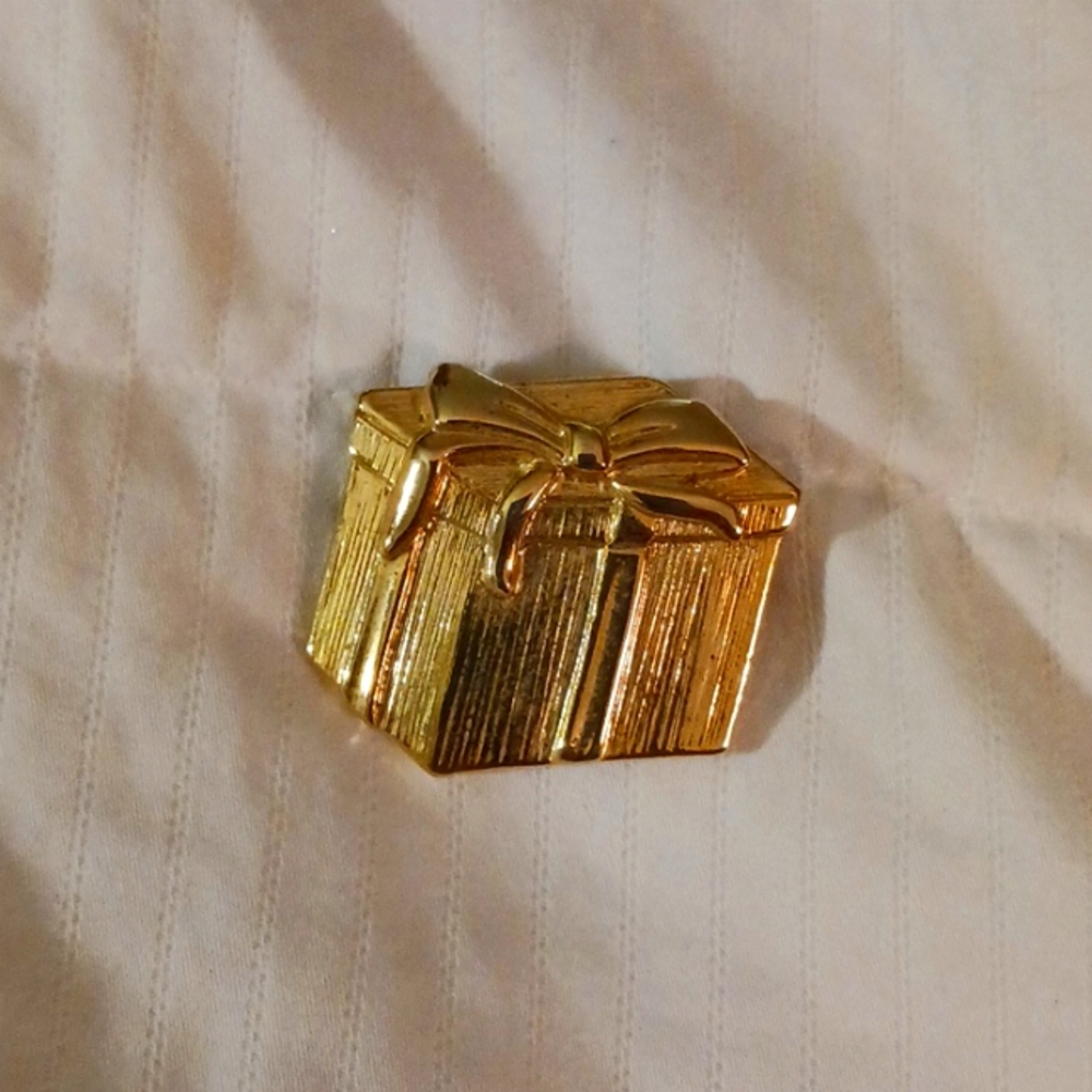 Christmas present brooch